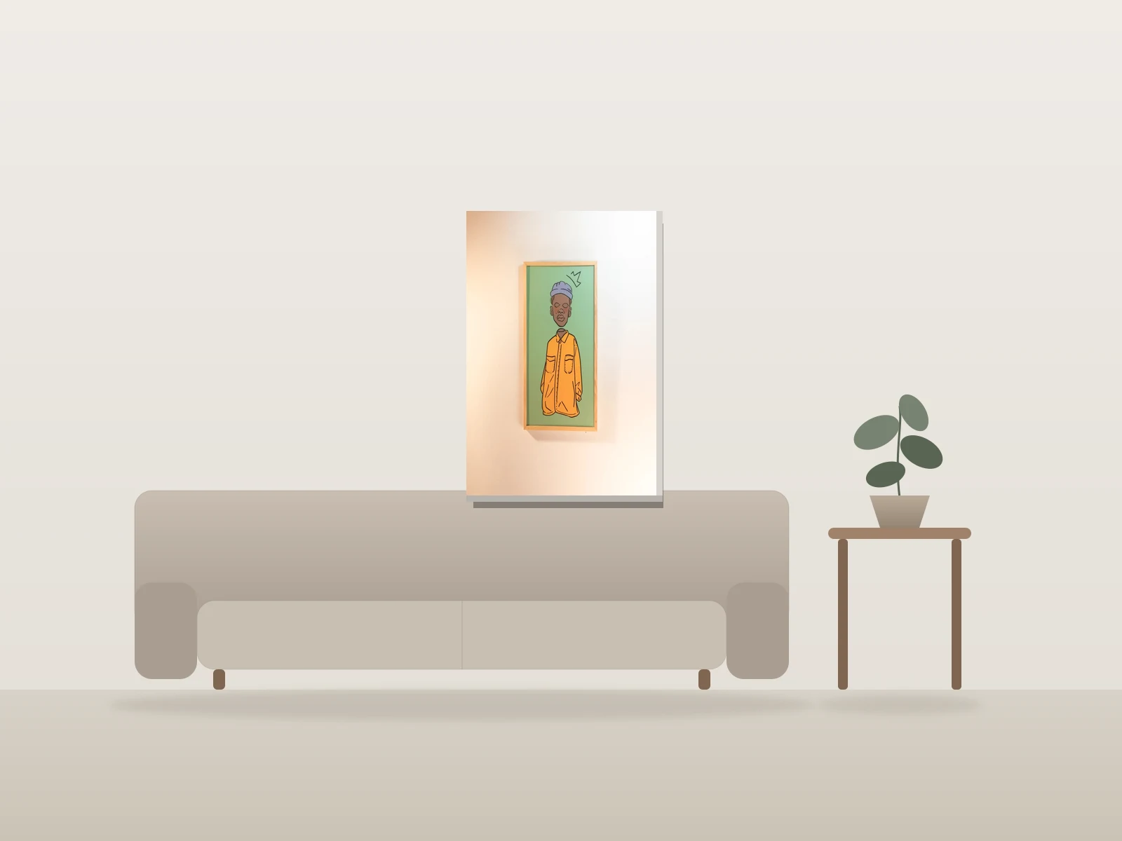 Robin by DuGénie shown to scale in a room