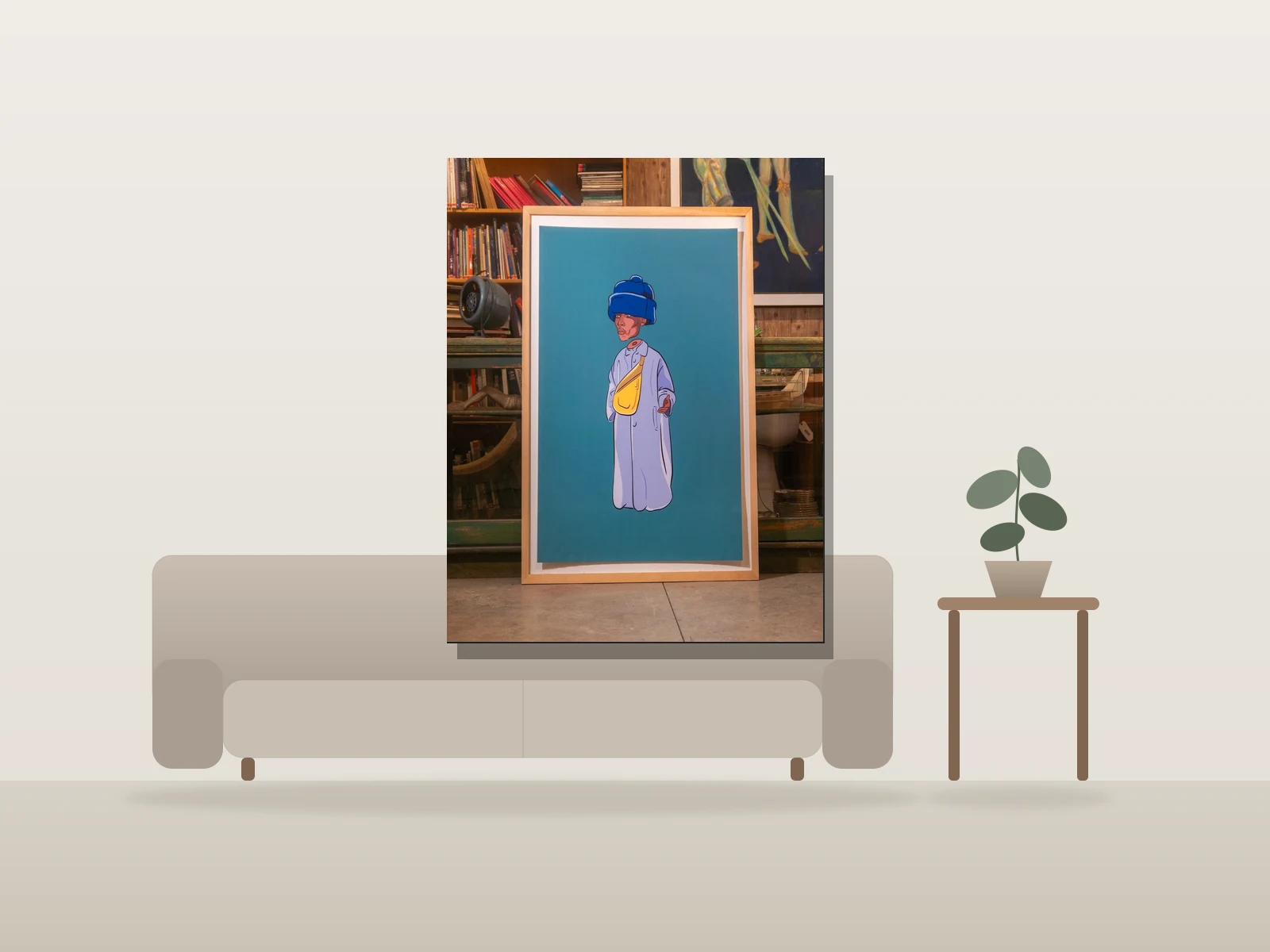 Lucas volt by DuGénie shown to scale in a room