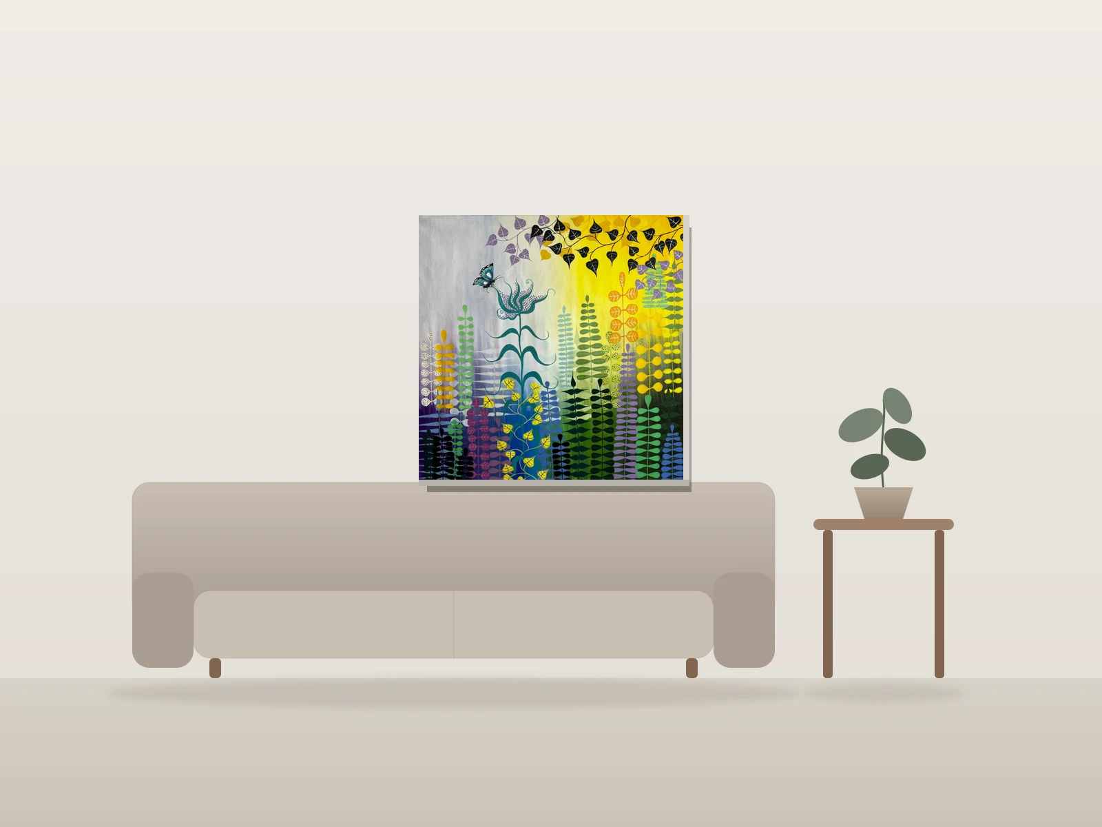 Tropi by davide calcinai shown to scale in a room