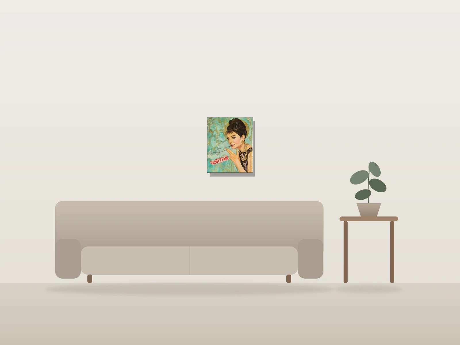 L'Icône intemporelle by LilieCréa shown to scale in a room