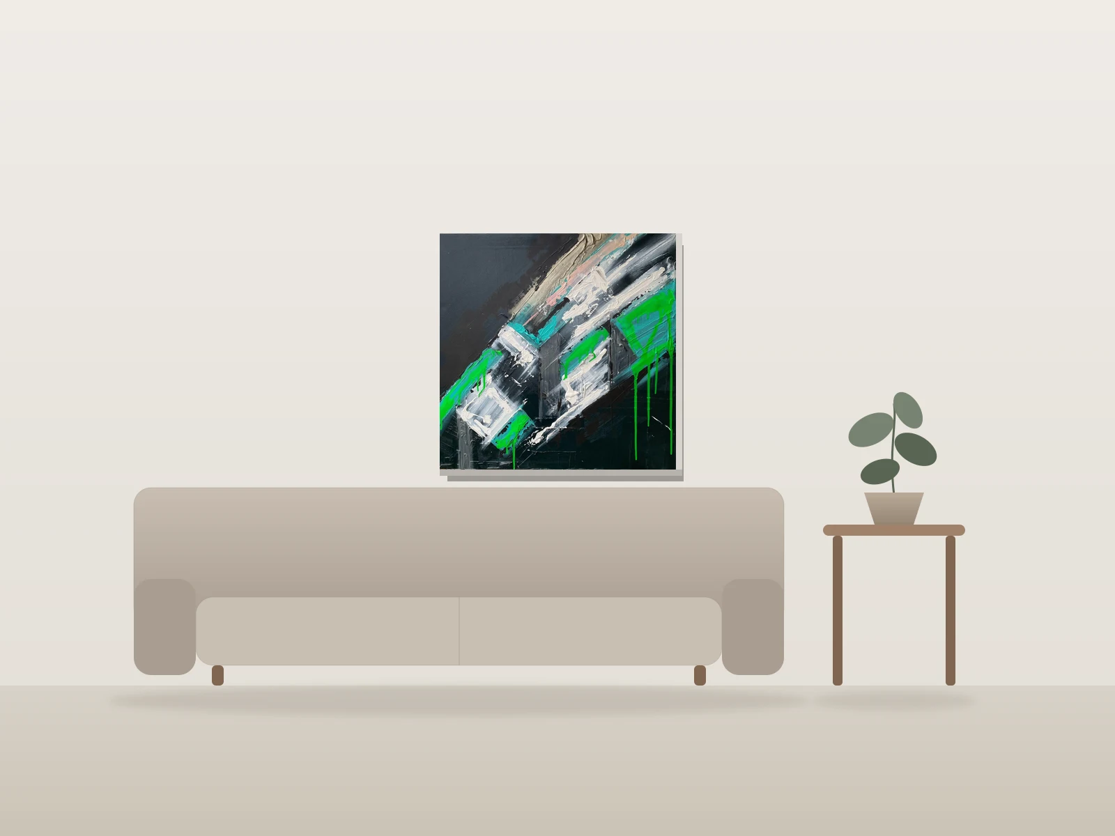 DRIP by VMALO shown to scale in a room