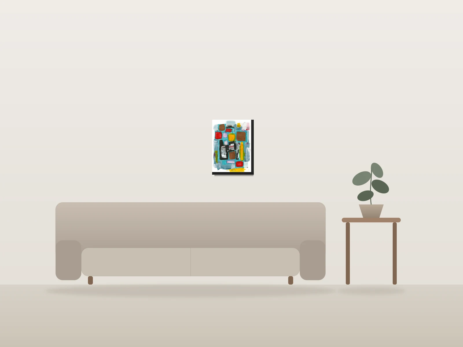 Passages par christelle.m_art présentée à l'échelle dans une pièce