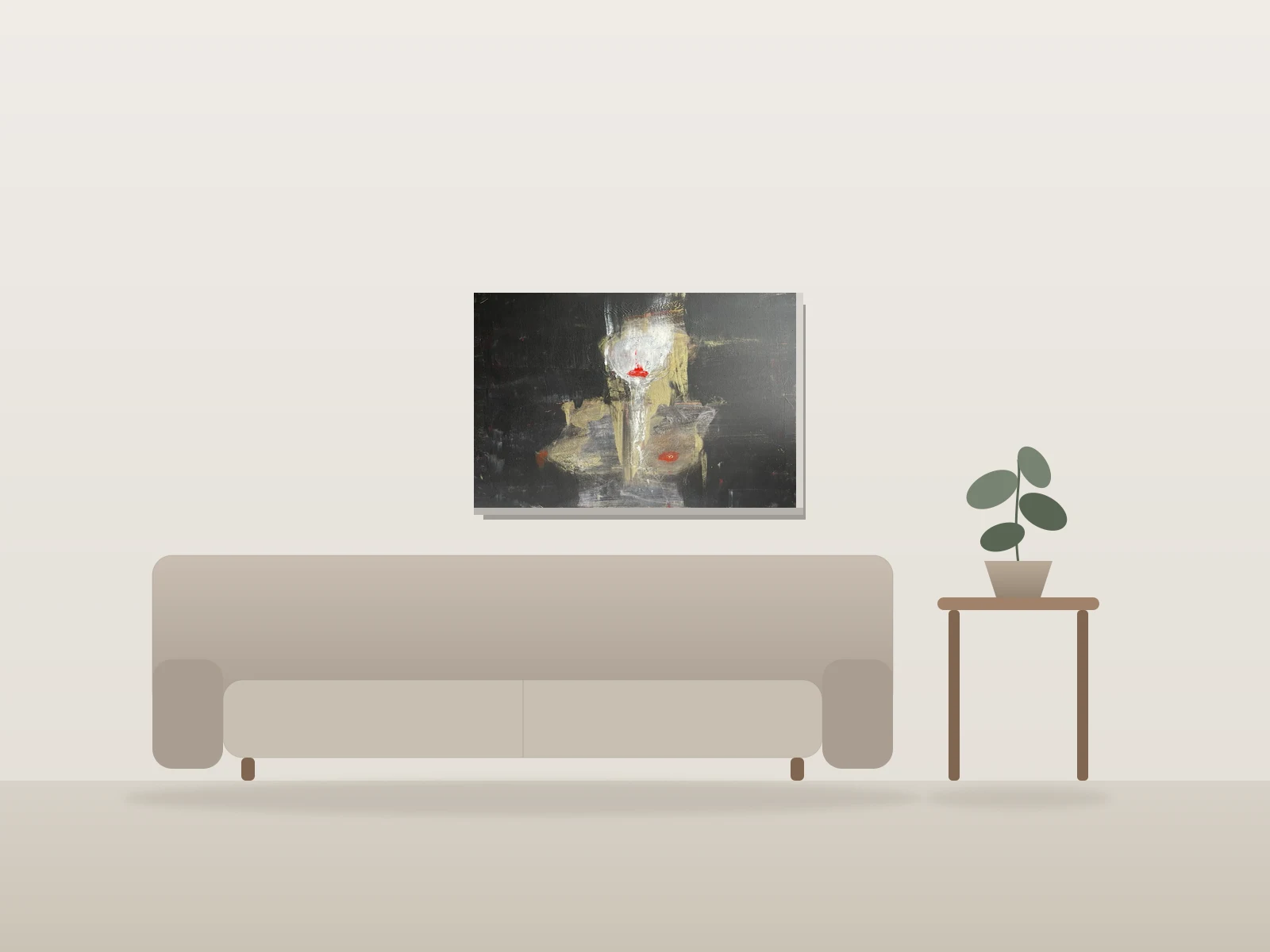 Helena by Yucel shown to scale in a room