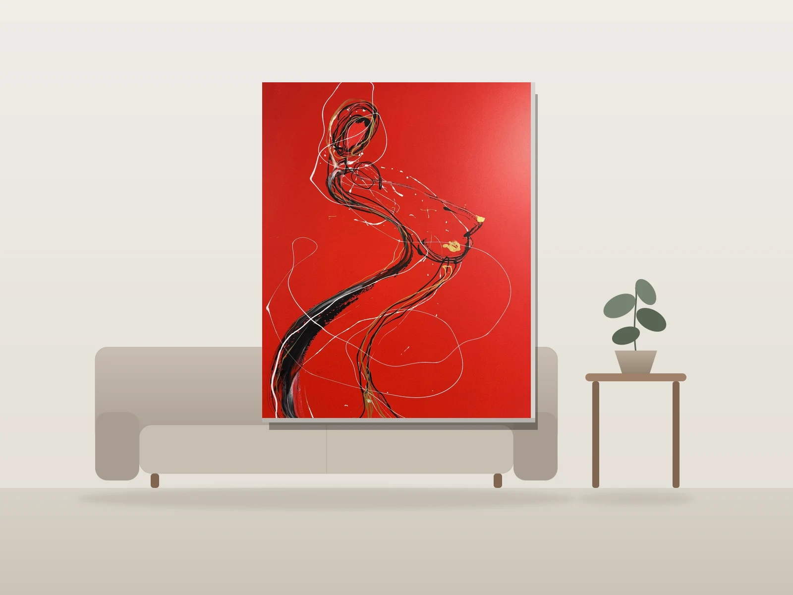 Danser sur une chanson triste by Yucel shown to scale in a room
