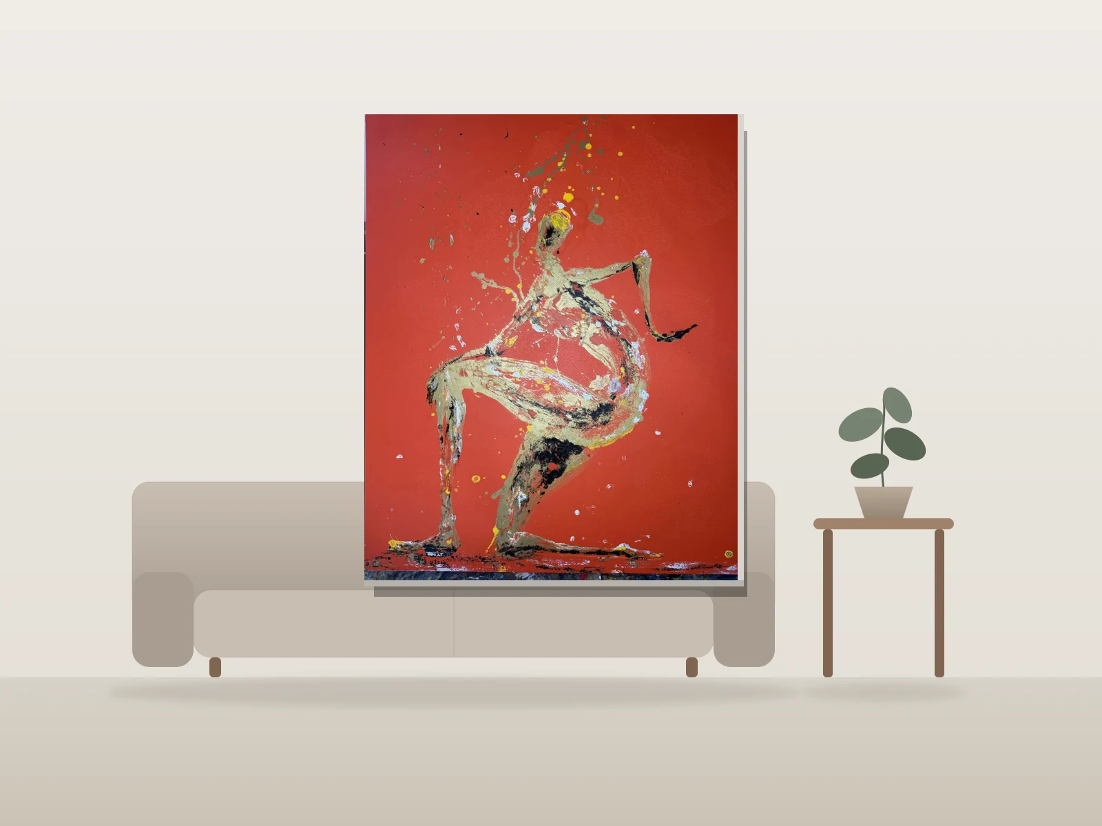 Elle Demeure by Yucel shown to scale in a room